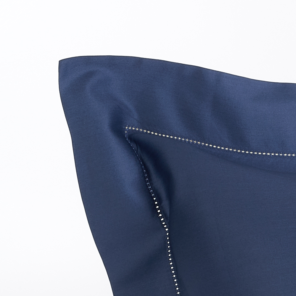Completo Lenzuola in Raso Tiffany blu jeans Via Roma 60